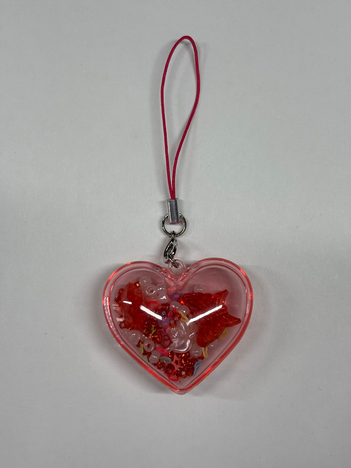 Heart shaker keychain